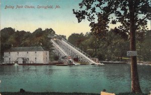 c.'13, Early Amusement Park, Doling Park Chutes, Springfield, Mo, Old Postcard