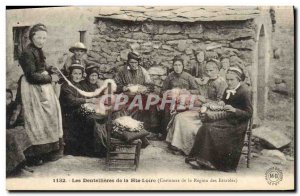 Old Postcard Folklore Lace The lace makers of the Haute Loire costumes of the...