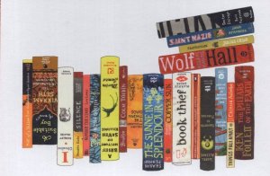 Saint Mazie I Claudius Historical Fiction Book Bookshelf Art Postcard