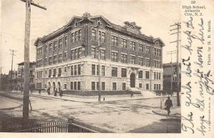 ATLANTIC CITY, NJ  New Jersey              HIGH SCHOOL         1907 UDB Postcard