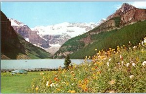 Lake Louise Mount Lefroy and Victoria Glacier Banff Canada Postcard