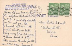 LAKE WALES FL ROUND  HOUSE FEATURED BY RIPLEY BELIEVE IT OR NOT POSTCARD c1956