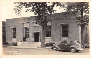 Petersburg Illinois Post Office Real Photo Vintage Postcard AA27623