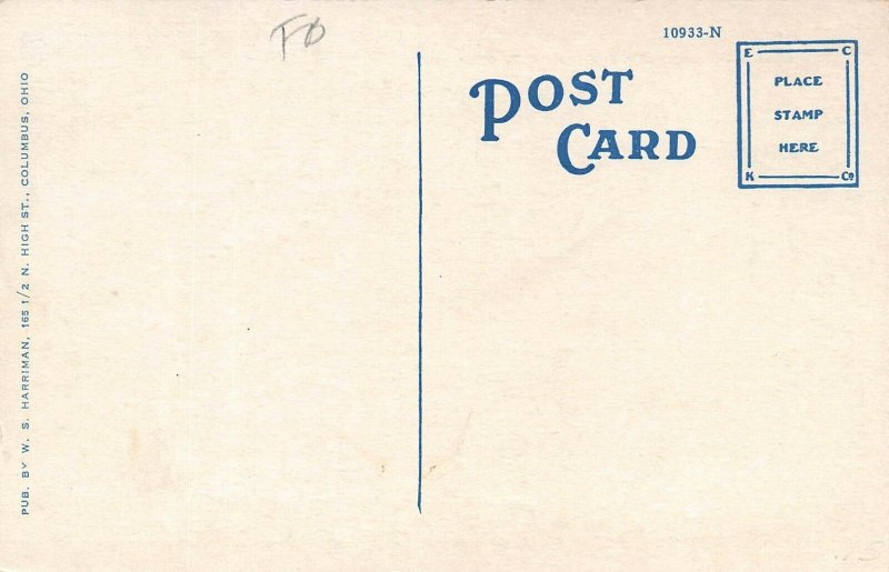 LP20 Columbus Ohio Postcard Auditorium 