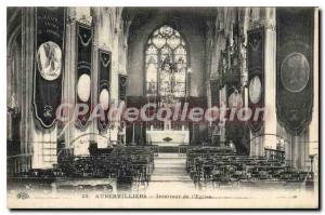 Postcard From Old Aubervilliers Interior I'Eglise