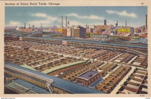 CHICAGO, Illinois, 1930-1940s; Section Of Union Stock Yards