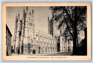 Canterbury Cathedral From The South West England UK Oilette Tuck Art Postcard