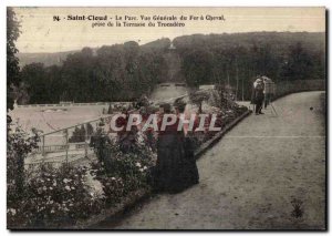 Postcard Old Saint Cloud Park Vue Generale Iron Horse has