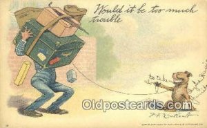 Artist R.F. Outcault writing on back very light wear. Writing on front, posta...