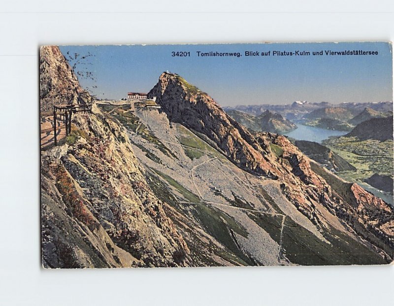 Postcard Blick auf Pilatus-Kulm und Vierwaldstättersee, Switzerland