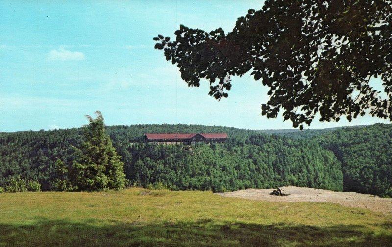 Postcard Blackwater Lodge Seen From Canyon Point North Rim Davis West Virginia