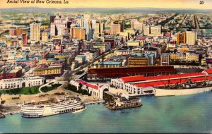 Louisiana New Orleans Aerial View 1953