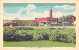 Kingston, Ontario Canada  COLONIAL COACH LINES TERMINAL  Bus Station  Postcard