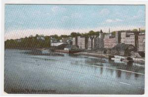Waterfront Augusta Maine 1910c postcard