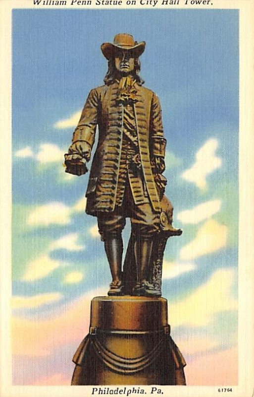 William Penn Statue, City Hall Tower  Philadelphia, Pennsylvania PA