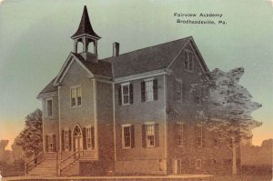 Brodheadsville Pennsylvania Fairview Academy Vintage Postcard AA82857