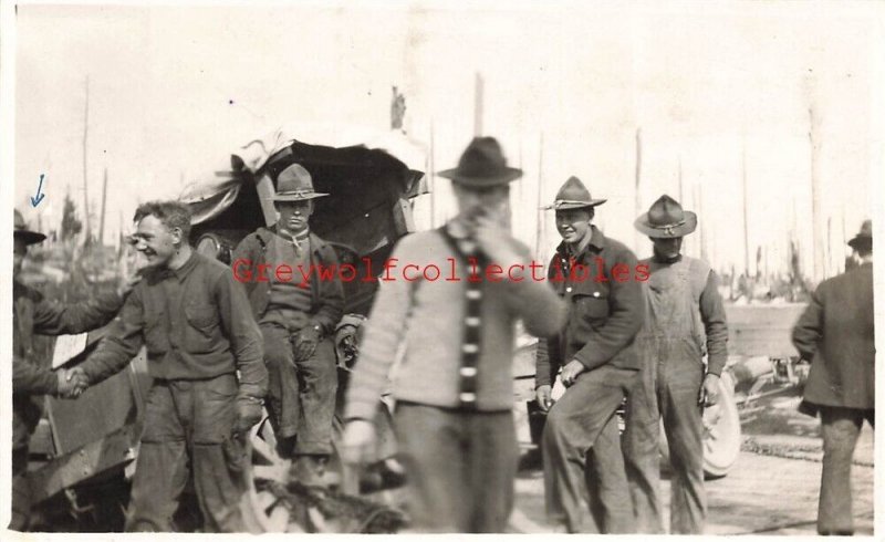 Military, WWI, Soldiers, RPPC