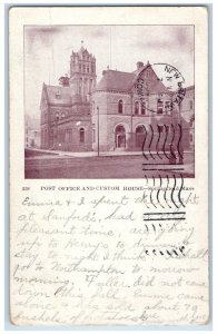 1904 Post Office And Custom House Springfield Massachusetts MA Postcard