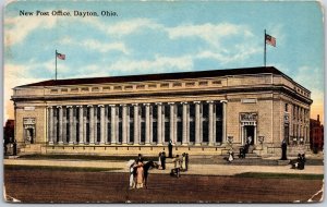 Dayton Ohio OH, New Post Office Building, Main Entrance, Vintage Postcard