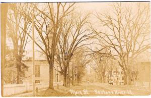 Saxton's River VT Main Street Horse & Wagon Homes Real Photo RPPC Postcard