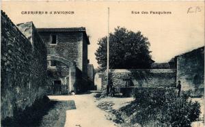 CPA CABRIERES d'AVIGNON - Rue des Pasquiers (511977)