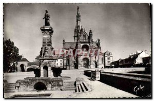 Modern Postcard Sainte Anne d & # 39Auray Fountain and the Basilica