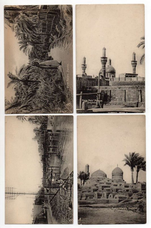 Set of 20 Basra Iraq Persian Gulf Views Harbor Bldgs Vintage Postcards AA62203 