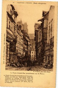 CPA NANTES Ancien - Etude relraspective - La Haute Grande-Rue (223165)