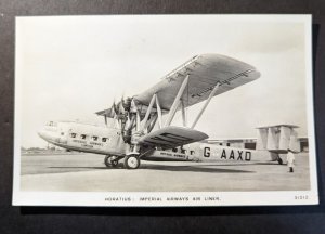 Mint England Aviation RPPC Postcard Horatius Imperial Airways Air Liner