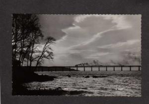 UK Scotland Dundee  Firth of Tay Railroad Train Bridge Carte Postale Postcard