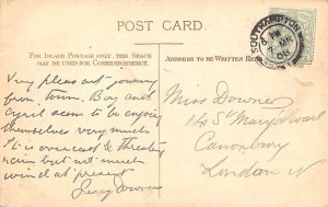 Carisbrook Castle Union Castle Line Writing on back, missing stamp 