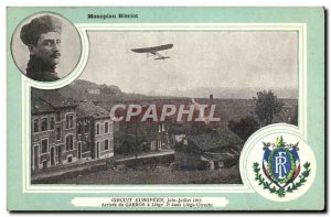 Old Postcard Jet Aviation Bleriot monoplane European tour in June July 1911 A...