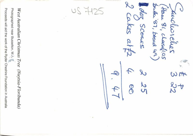 us7125 west australian christmas tree australia