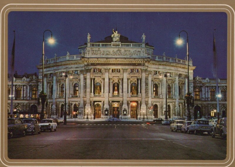 Austria Postcard - Vienna - The Old Imperial Theatre By Night    RR8456