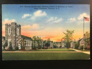 Vintage Postcard 1943 Science Quadrangle, Duke School of Medicine, Durham, NC