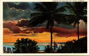 Florida Miami Sunrise On Biscyane Bay