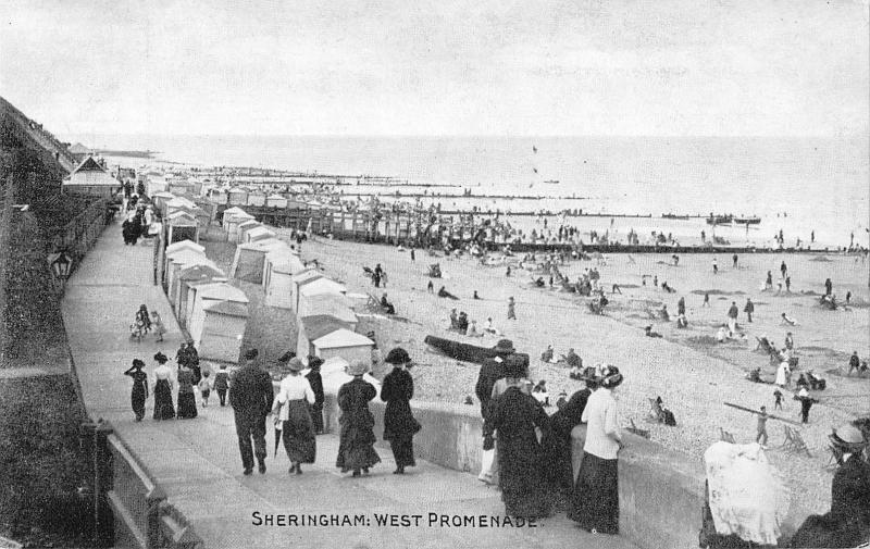 uk13321 west promenade sheringham real photo   uk