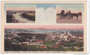 View of Montreal from the Chalet on Mt. Royal, Montreal, Quebec,Canada,PU-1940