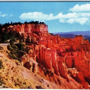 c1960s Bryce Canyon, UT Agua Park Rim Drive Car Colorful Chrome Photo Cloud A318