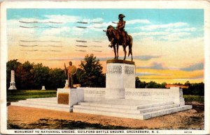 North Carolina Greensboro Guilford Battle Ground Nathaniel Greene Monument 1927