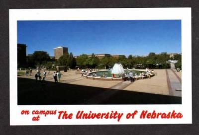 NE Hello from University of NEBRASKA Campus Postcard PC