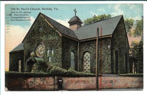 Norfolk, VA - Old St. Paul's Church - 1913