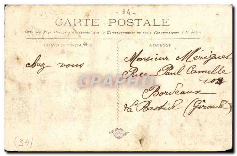 Old Postcard Montpellier Hospital