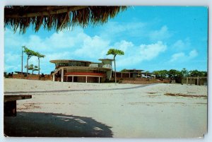 1971 Mobile Alabama Vintage Postcard Dauphine Club Gulf Beach Mainland Building
