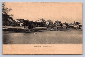K5/ Wickford Rhode Island Postcard c1910 Water View Homes Cottages 306