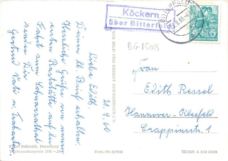 BG1508 gruss aus bitterfeld   CPSM 14x9.5cm  germany