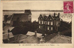 CPA LE CROTOY Le Flot montant vu de l'Église (807646)