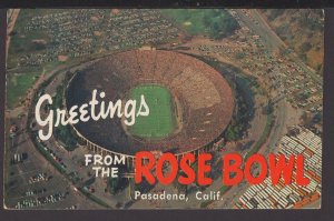 California Pasadena, Greetings from Rose Bowl pm1986 ~ Chrome