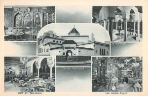 Paris France Mosque Restaurant Multiview Antique Postcard K85262