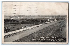 Rockford Illinois IL Postcard Camp Grant Section Of Remount Station Scene 1917